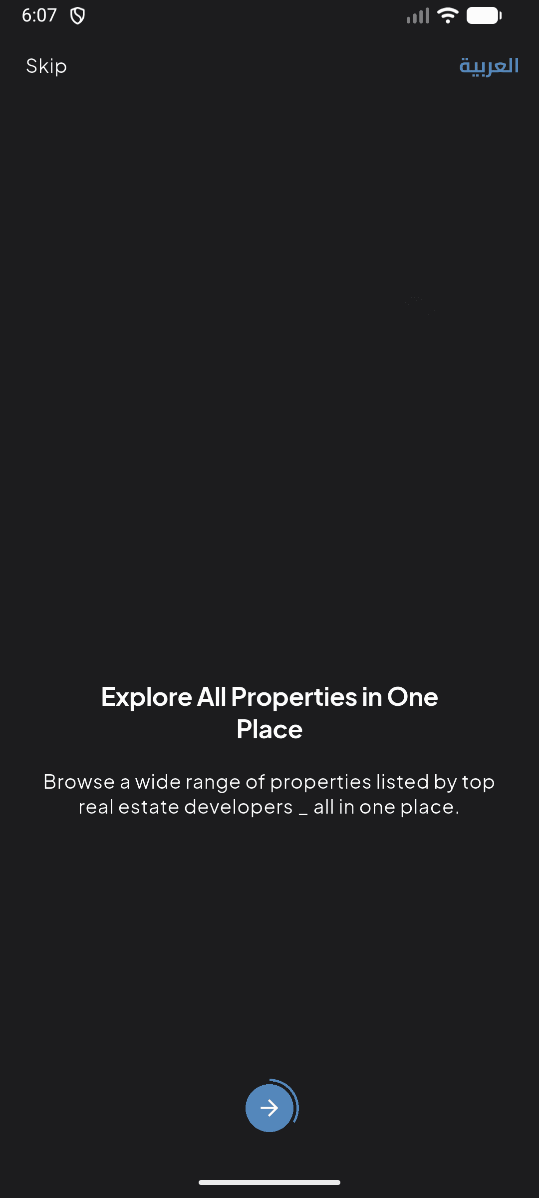 Onboarding slide 1 - Explore Properties